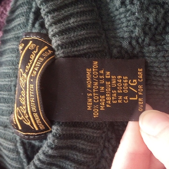 Eddie Bauer 100% Cotton Crewneck Sweater Striped Color Block - Picture 4 of 5